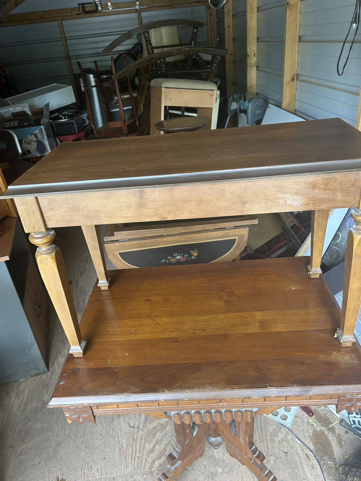 piano/organ bench its 19 inches tall 30 inches wide and  14 inches deep