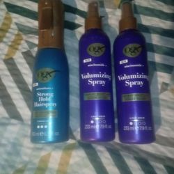 OGX Volumizing Spray And Strong Hold Hairspray 