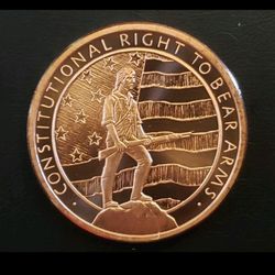 2 Oz Copper Round. 999
