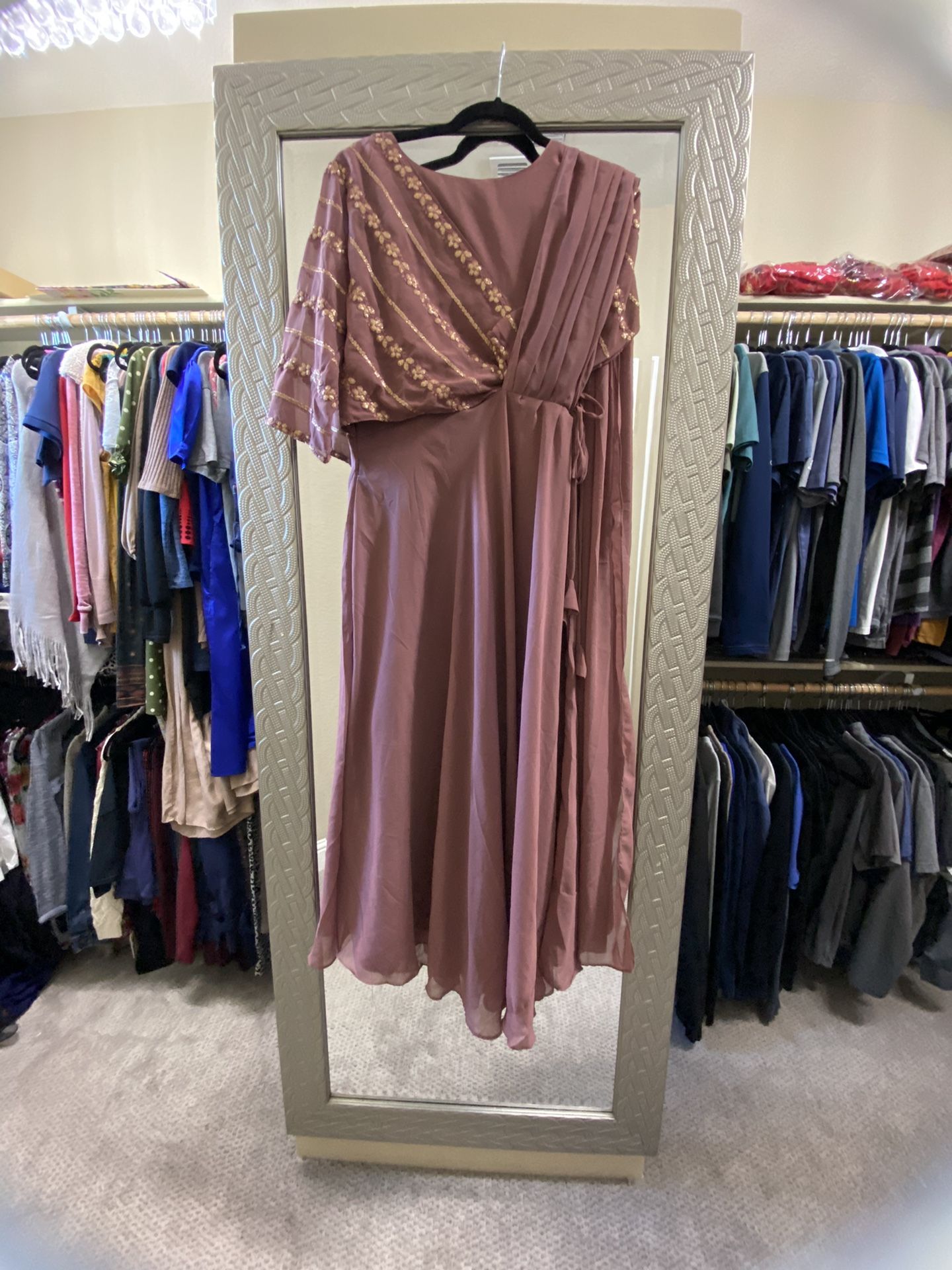 Gown With Attached Duppatta