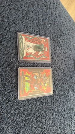 Jalen Hurts & Jayden Daniels Red Prizm NFL Cards