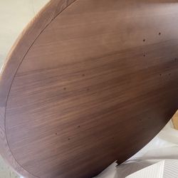 60” Dining Table Top, Solid Wood Walnut Color (only Top)