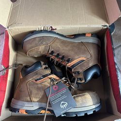New NWT WOLVERINE MEN'S GRAYSON WATERPROOF WORK BOOTS - STEEL TOE size 11