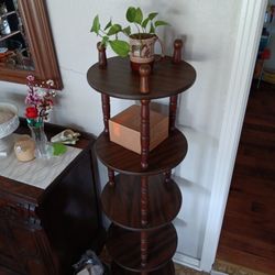 Round 5 Tier 4' Tall Curio Shelf