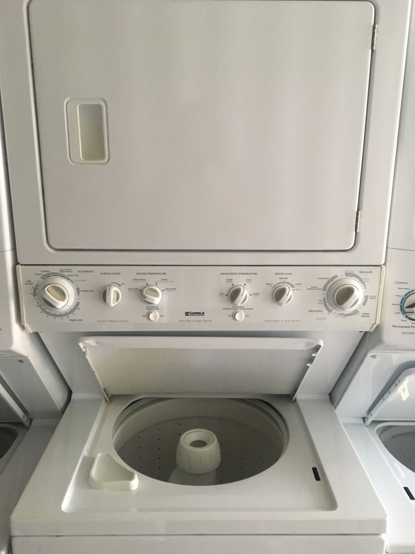 KENMORE 27" WIDE STACKABLE COMBO WASHER DRYER PERFECT