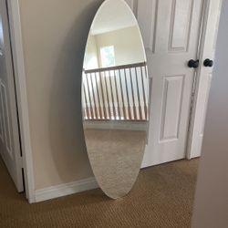 Large Oval Wall Mirror