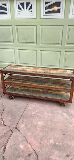 Industrial Vintage Style  - Media Table $475