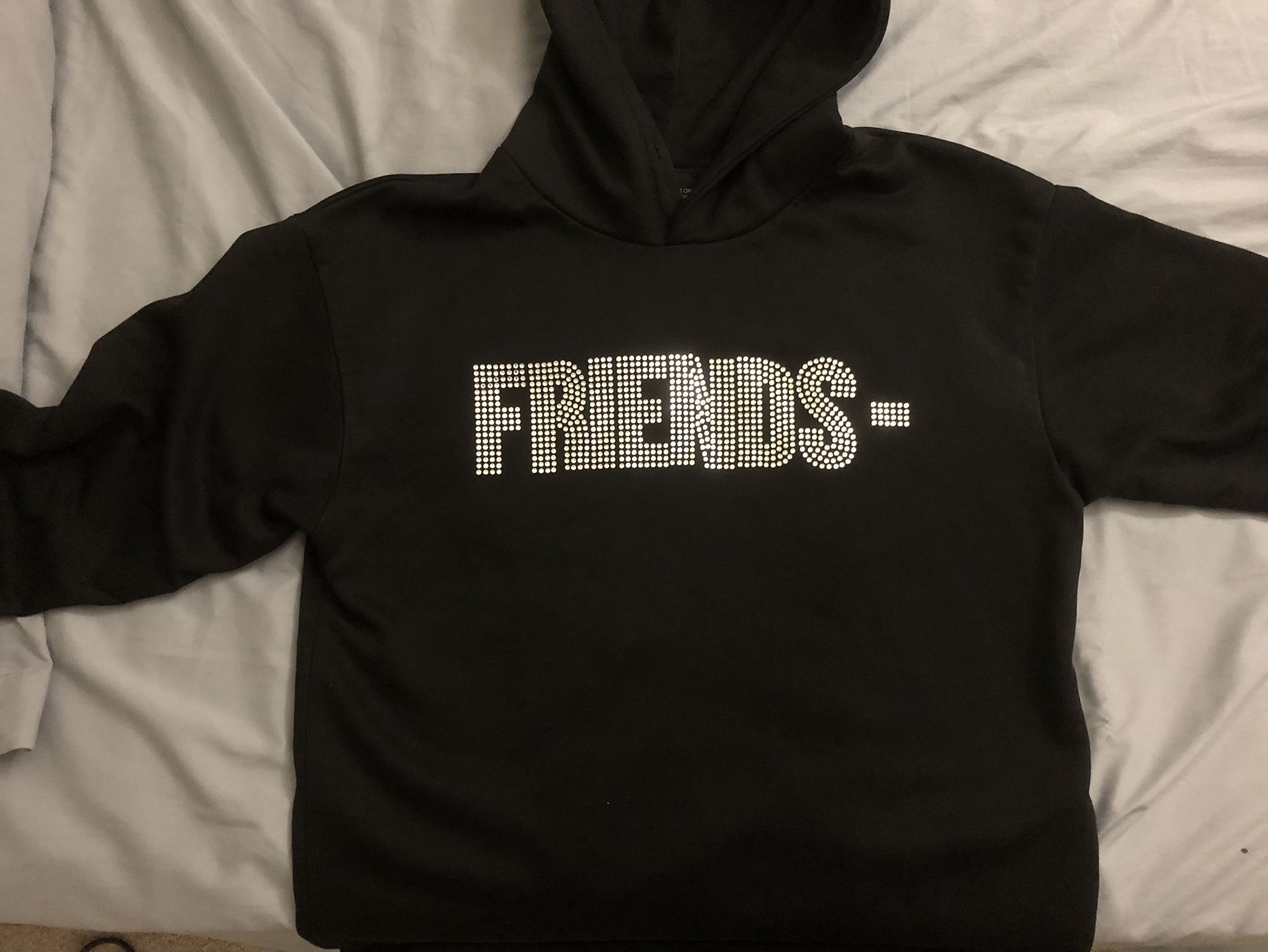 Vlone sales rhinestone hoodie