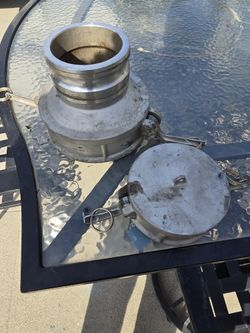 (Ships Fast) Type DA 4" Female Coupler x 6" Male Adapter | Aluminum Camlock 4060