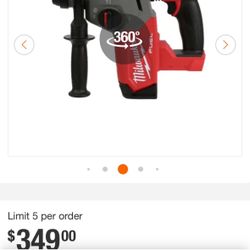 Milwaukee M18 fuel rotary hammer