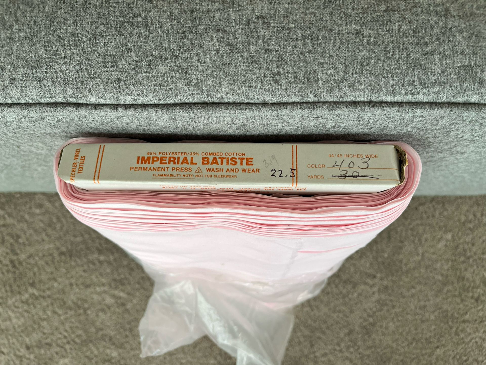 Vintage Imperial Pink Fabric