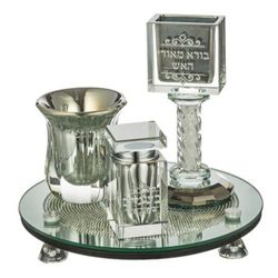 Crystal Havdalah Set- Judaica, Jewish 