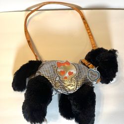 Poochie And Co. Black Skull And Cross Bones Purse 