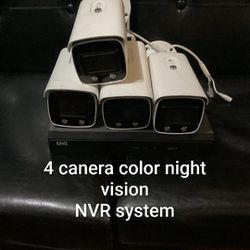 Ens 4 Camera Security System Color Night Vision 