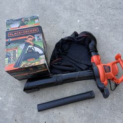 BLACK+DECKER 12 AMP 250 MPH 400 CFM Corded Electric 3-In-1 Backpack Leaf Blower, Vacuum & Mulcher  