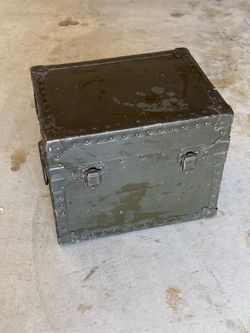 Vintage Army Trunk