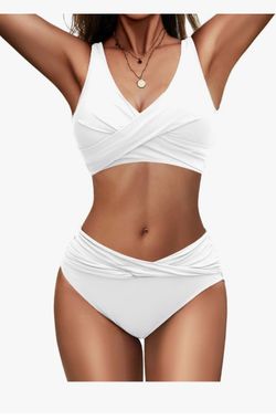 White Two Piece  Swimsuit
