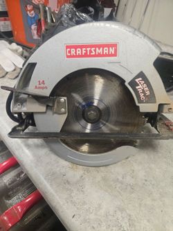 Craftsman 7 1/4" circular saw, Laser Trac. Works great.