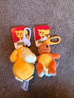 Pokemon Plush Keychains (set of 2)
