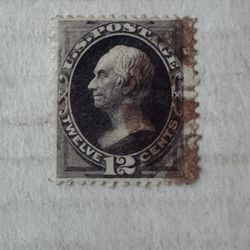 United States 162 Bank Note With A Red Cancellation Mark Stamp