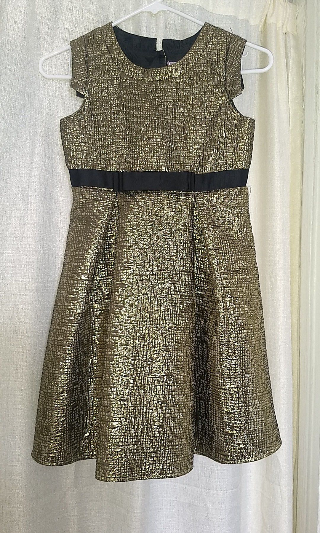 Girl Gold and Black Dress
