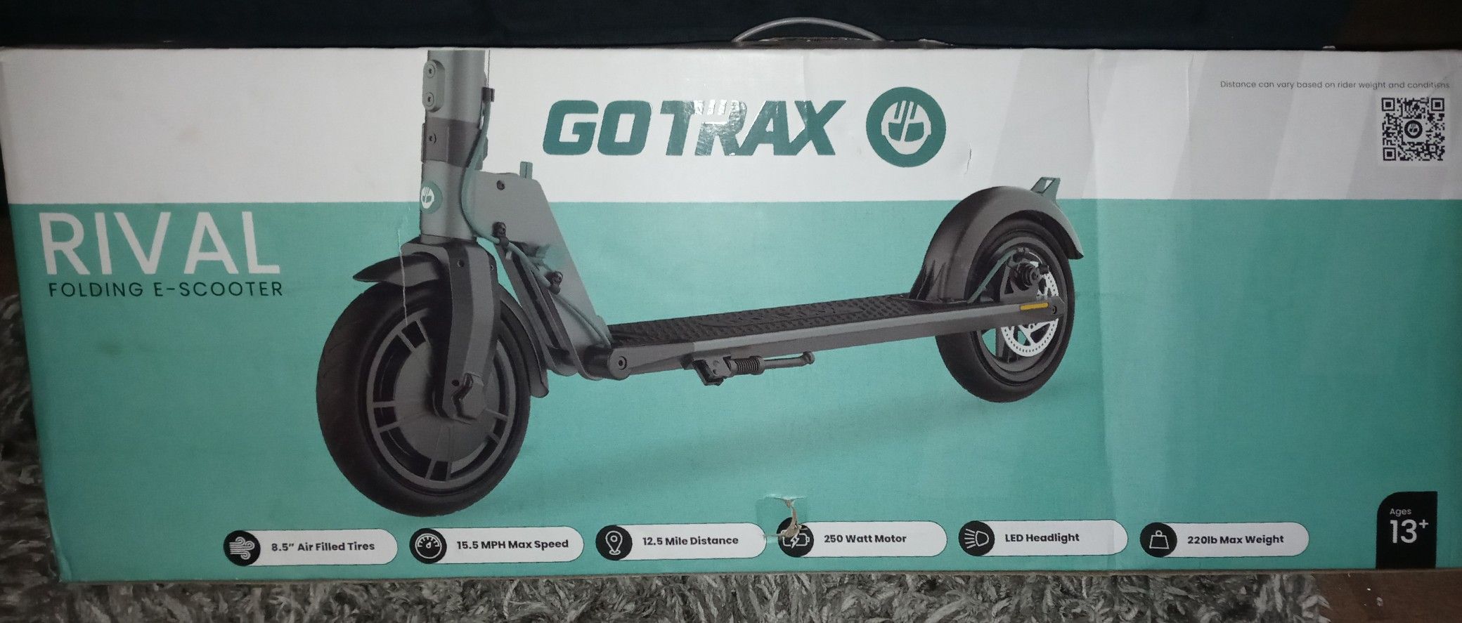 GoTrax Rival Adult E-Scooter