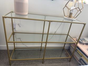 Three Tiered Glass Table/Console/Entryway