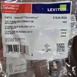 Leviton Cat 6 Shielded Connector With https://offerup.co/faYXKzQFnY?$deeplink_path=/redirect/ Of 25 Pcs.