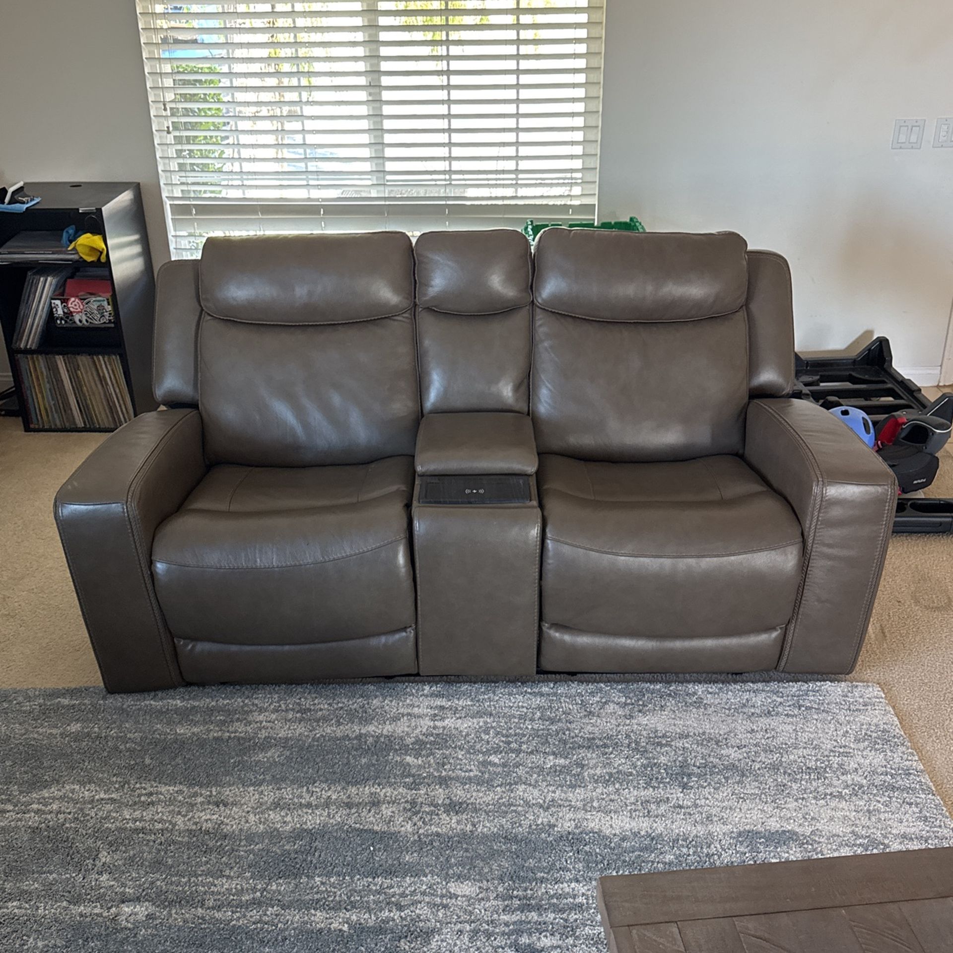 Leather Loveseat Recliner