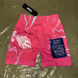 Civil Regime Hot Pink Seamless Shorts - Size S