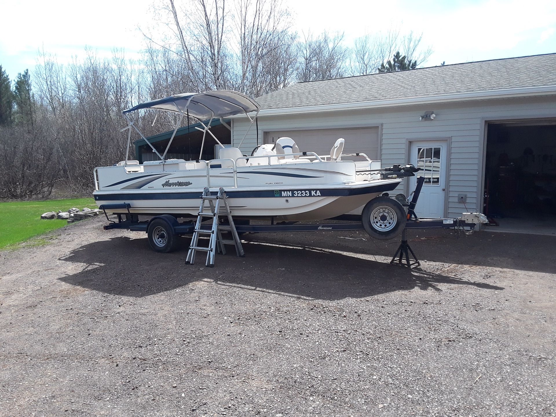 Hurricane 226-cc  Fun Deck (contact info removed) This Boat Is No Longer For Sale Until Next May 2025.