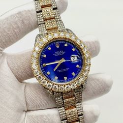Rolex Datejust 126331 Oyster 41mm 18k Gold & Steel Iced 19.5ct Natural Diamonds