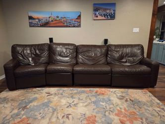 Leather Couch recliners
