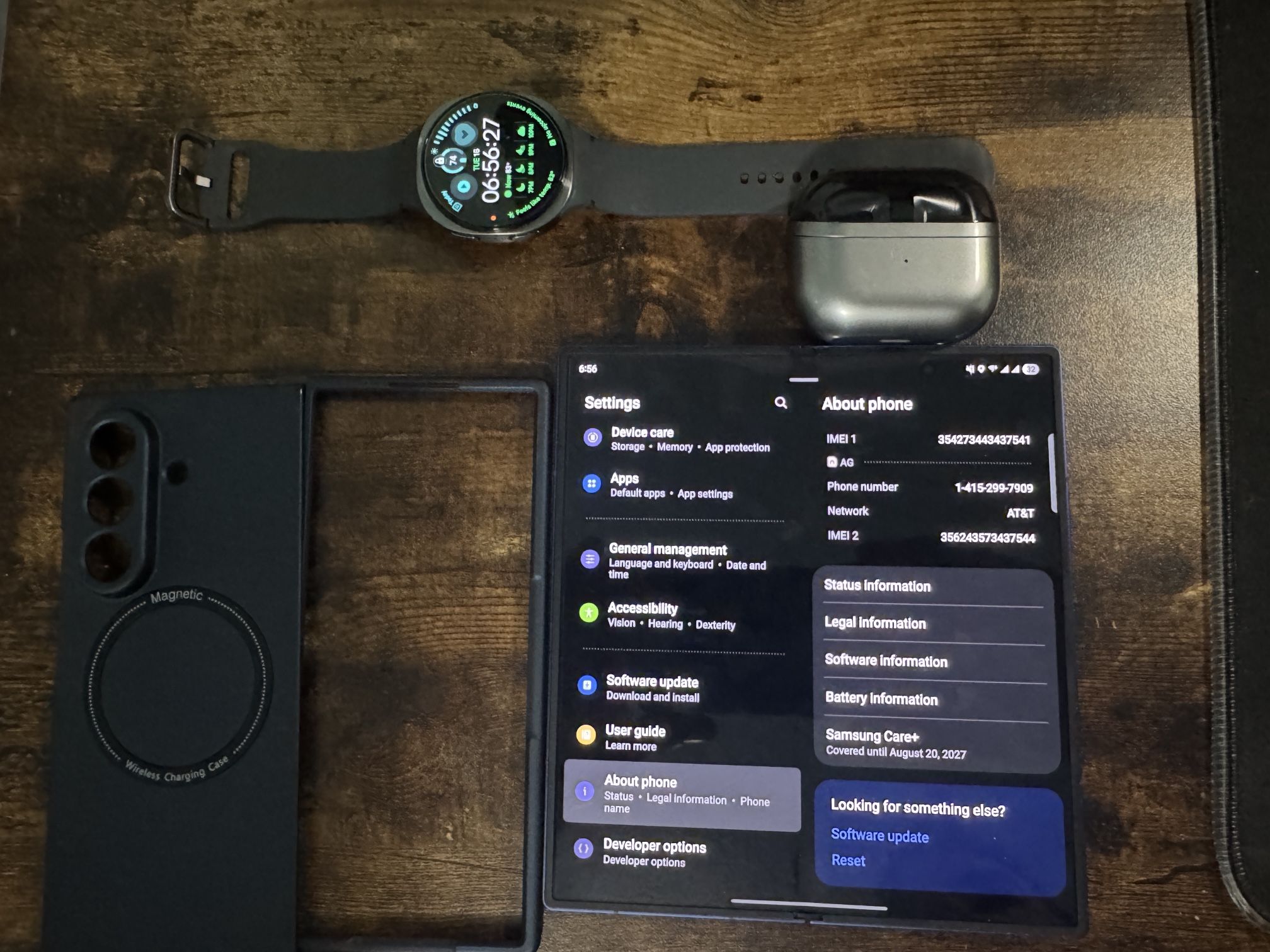 Samsung Galaxy Z Fold 7, Unlocked, 512GB, Watch 8 And Bud Pro3 Bundle 