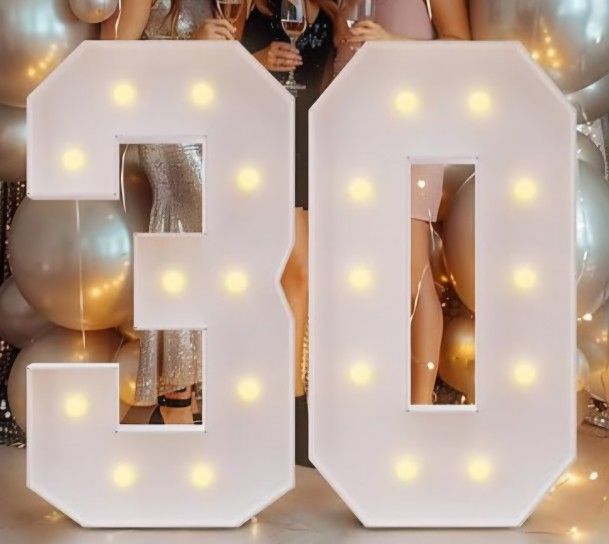 4 Ft Light Up Foam Numbers #30: