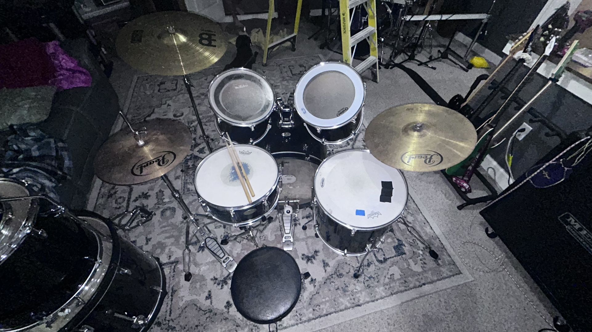 Pearl Forum Drum Set  (Black) $500 OBO