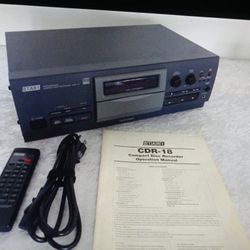 Otari CDR 18 Professional 24-bit Compact Disc Recorder Player With Remote And Manual