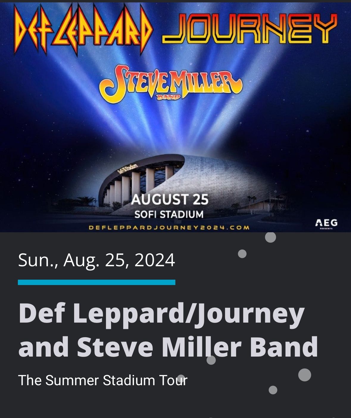 ***Def Leopard at Sofi Stadium***