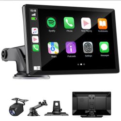 Wireless Apple Carplay Screen for Car with Back Up Camera