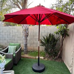 Brand New Umbrella With Base 