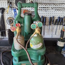 Victor portable torch set with tanks