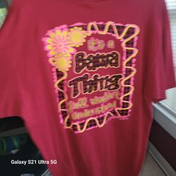 Lady Girlie Girl T SHIRT Large NEW