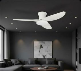 3 blase white ceiling fan with remote