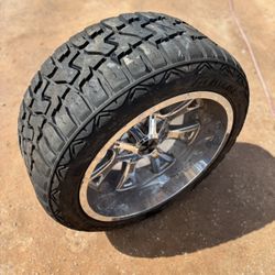 8 Lug 22" Rims And Tires