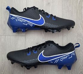 Nike Vapor Edge Speed 360 2 Football Cleats Black Blue FN7764-009 Mens Size 13.5