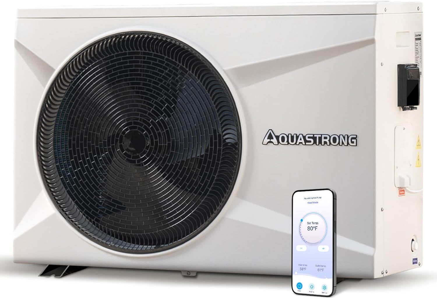 Aquastrong Inverter Swimming Pool Heat Pump, 22,000 BTU