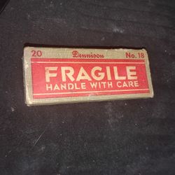 handle with Care box and labels