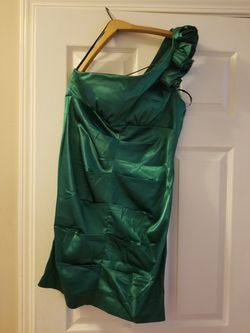 Green party dress