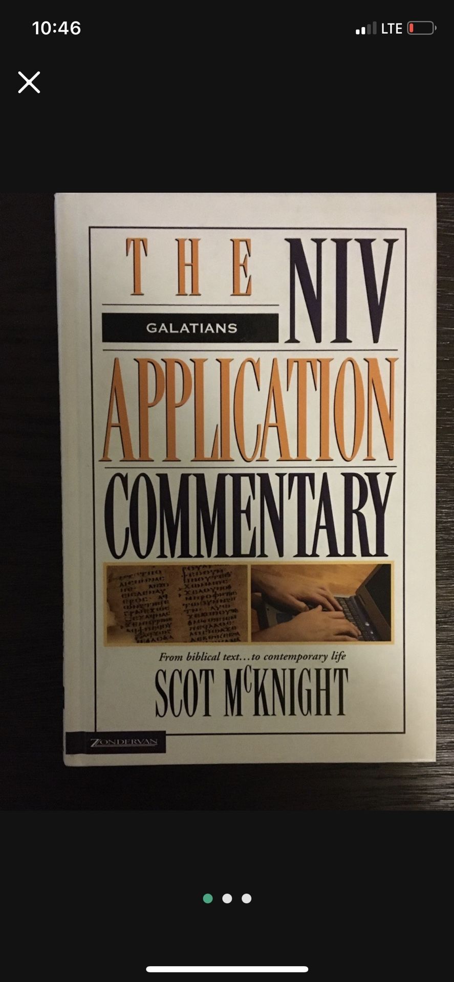 Bible Commentary . The NIV Application Commentary (Galatians)