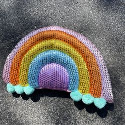 Brand New / Never Used Rainbow Sequin Throw Pillow